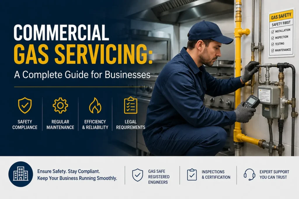 Commercial gas servicing for UK businesses